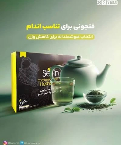 دمنوش چای سبز لاغری ستین